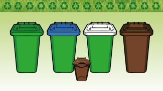 Shows all five bins used for rubbish in Bexley