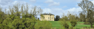 Danson House and park in spring