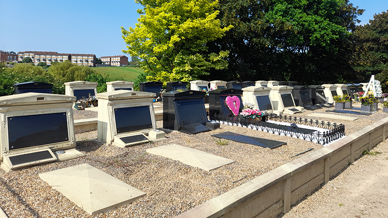 Memorial Terrace at Erith Cemetery