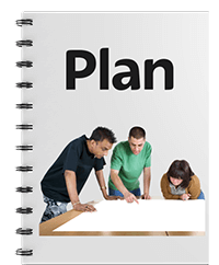 A group of people making a plan