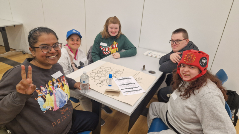 A group of young people enjoying the Great Mental Health day event