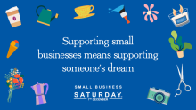 supporting small businesses means supporting someone's dream - 7 December